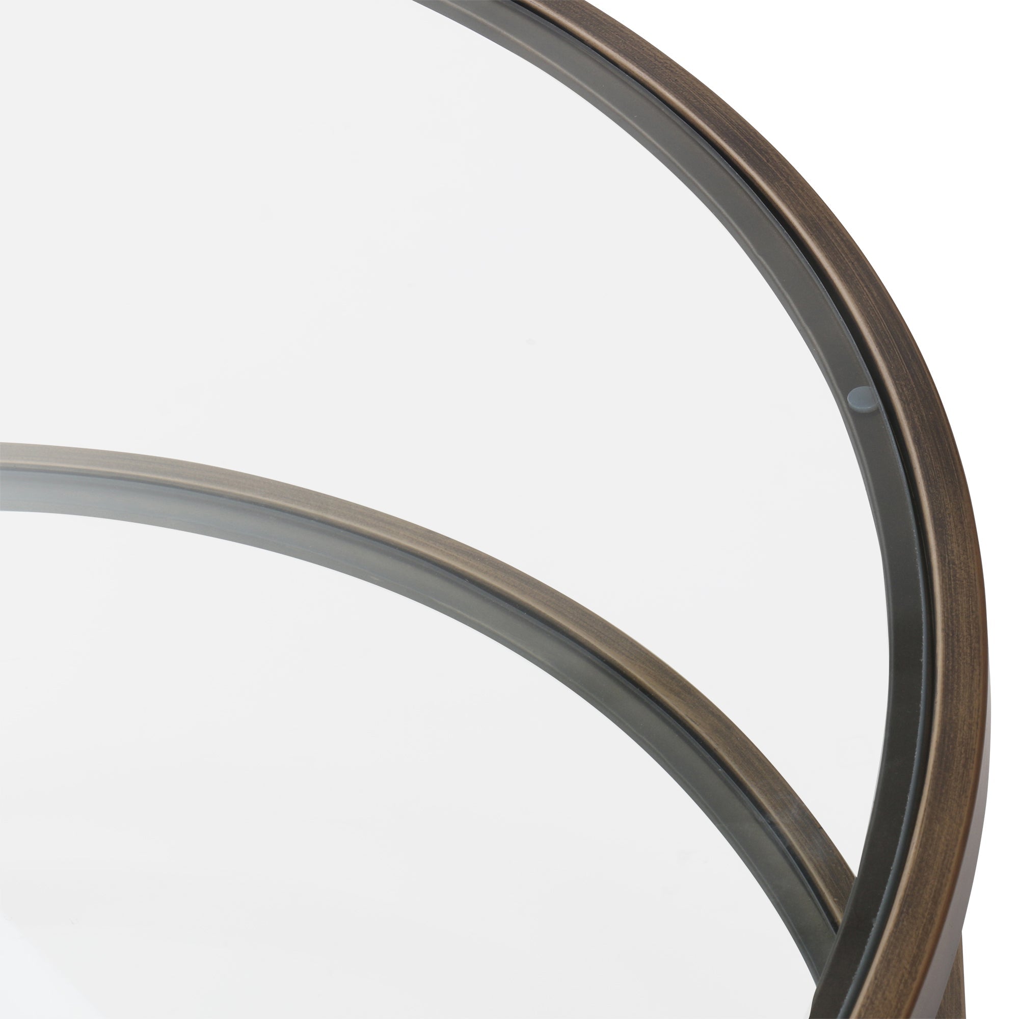 Palladium Glass Coffee Table - Brass