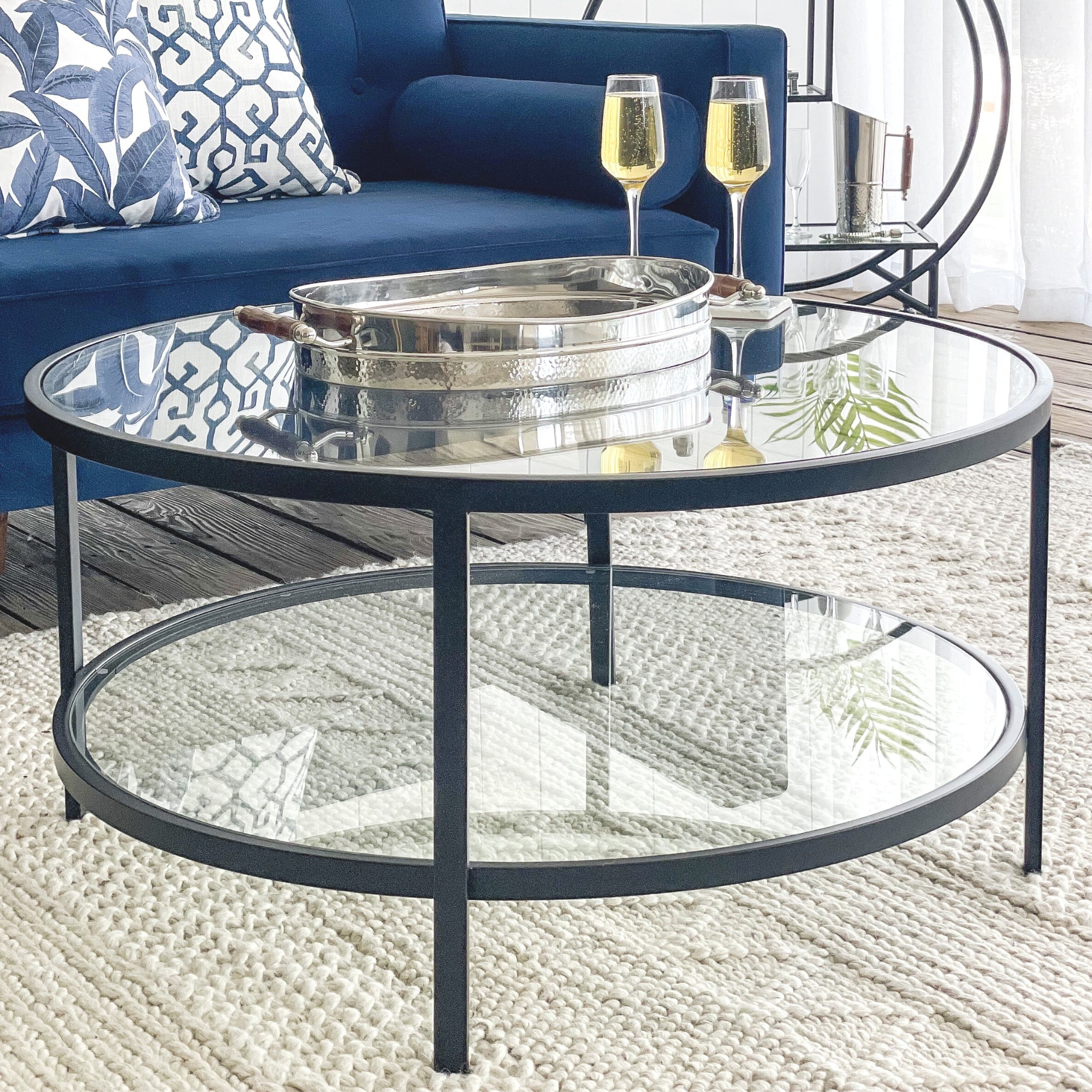 Palladium Glass Coffee Table - Black