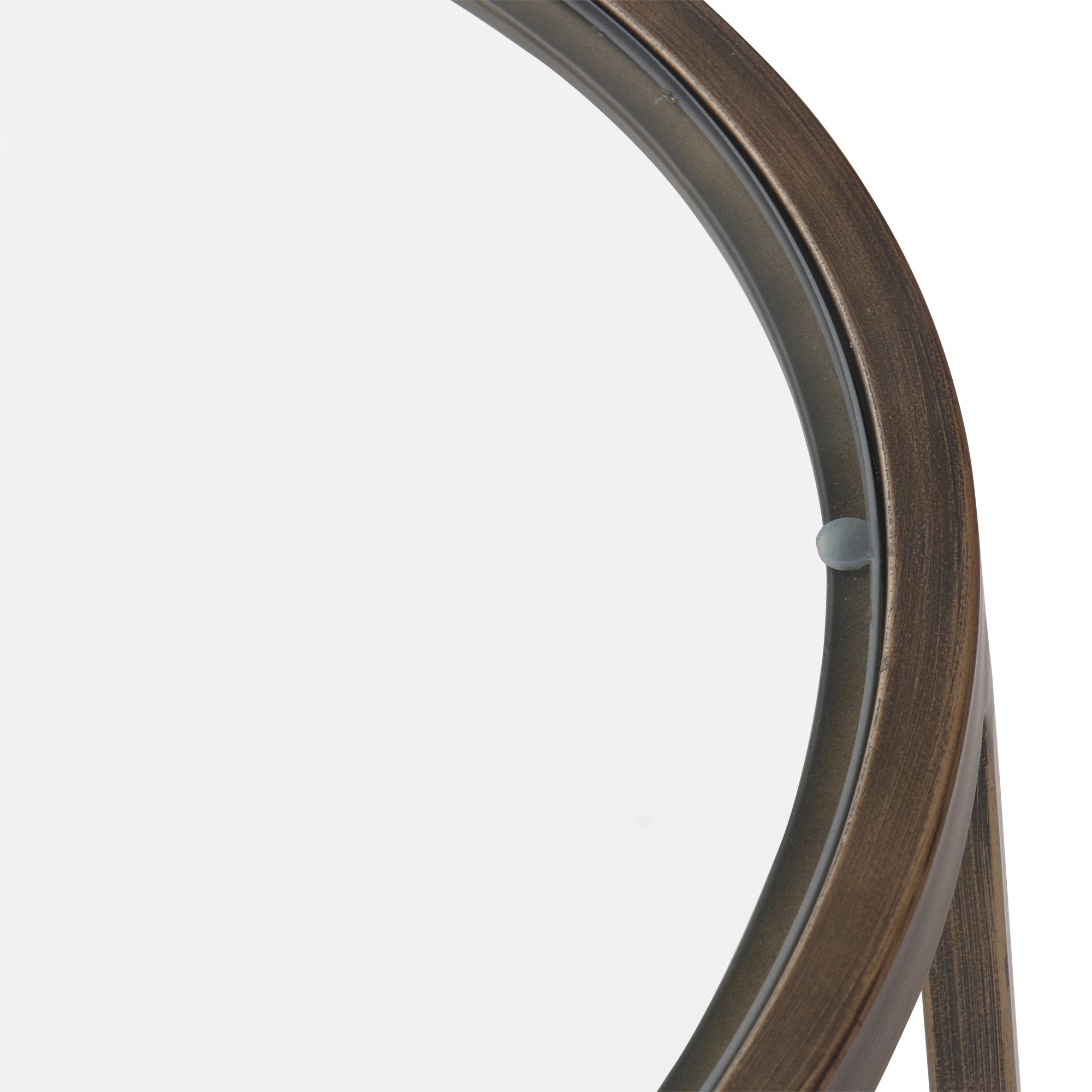 Palladium Glass Side Table - Brass