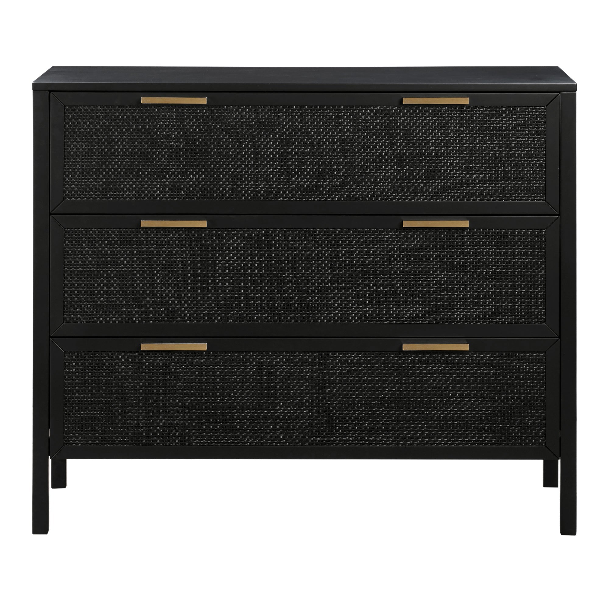 Santorini 3 Drawer Dresser - Black