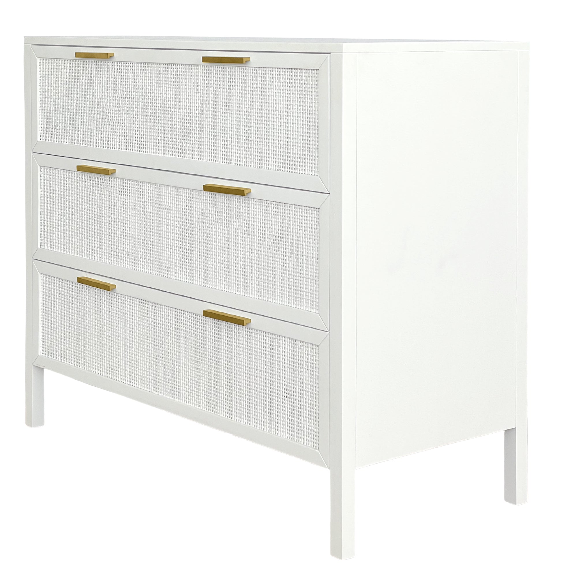 Santorini 3 Drawer Dresser - White