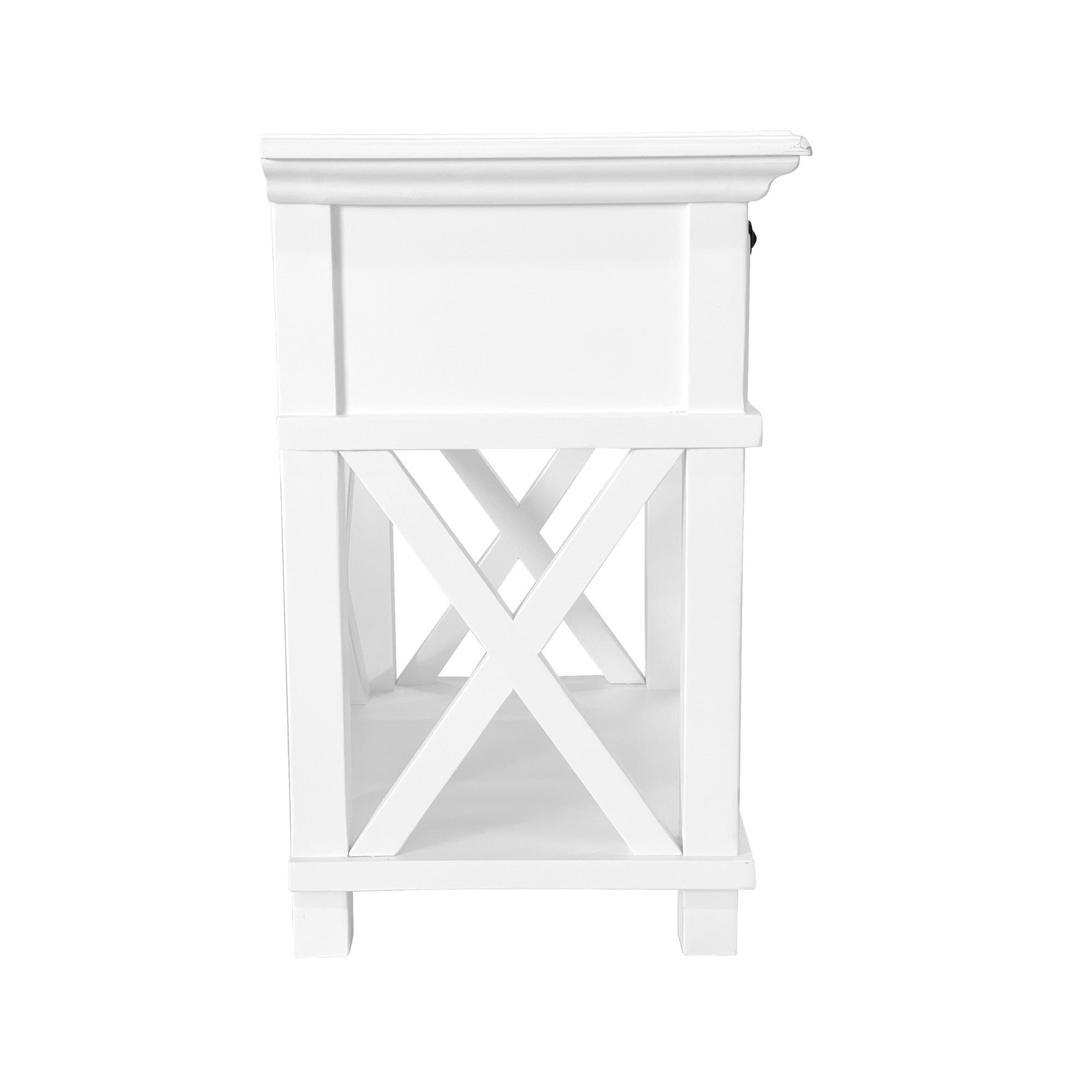 West Beach Hamptons Bedside Table - White