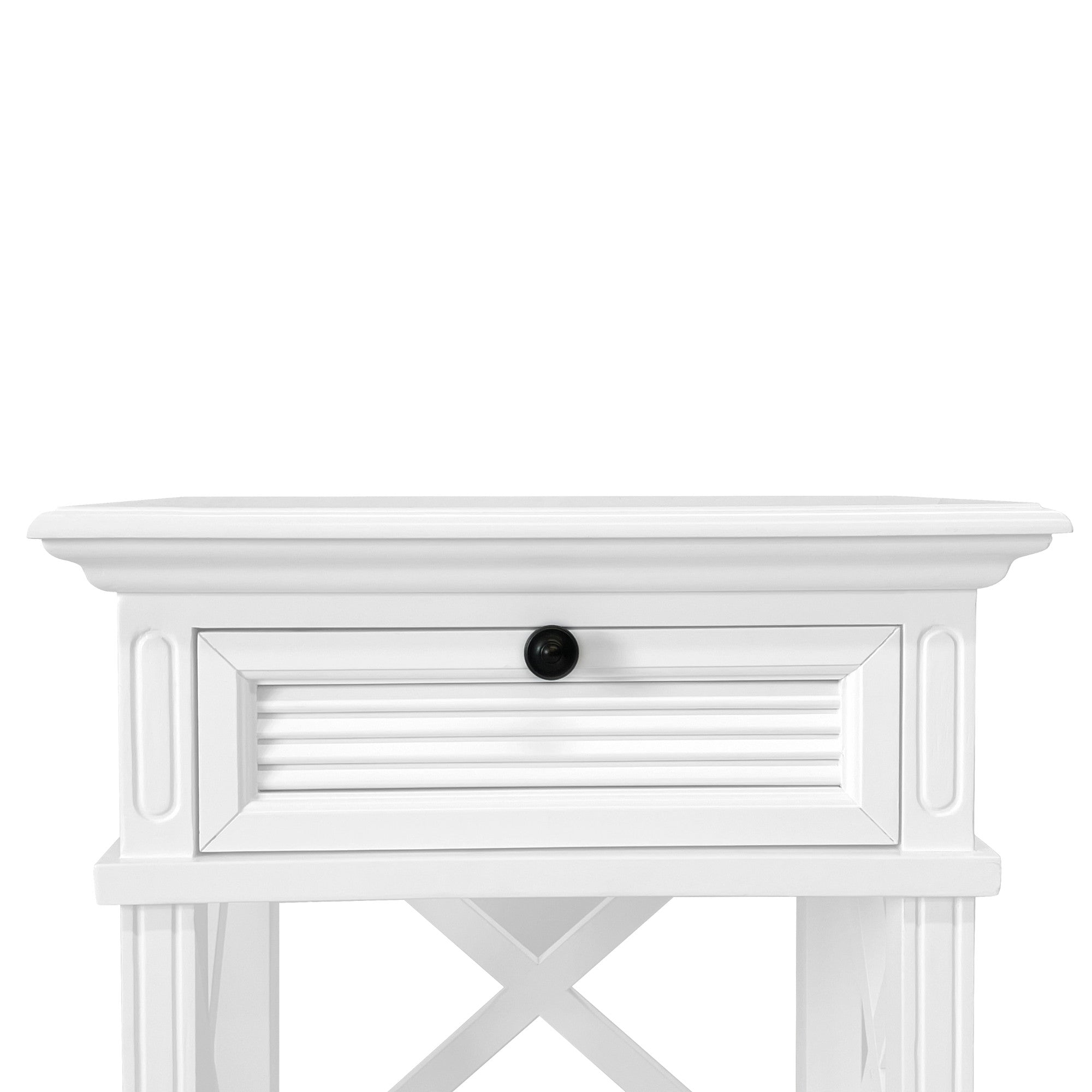West Beach Hamptons Bedside Table - White