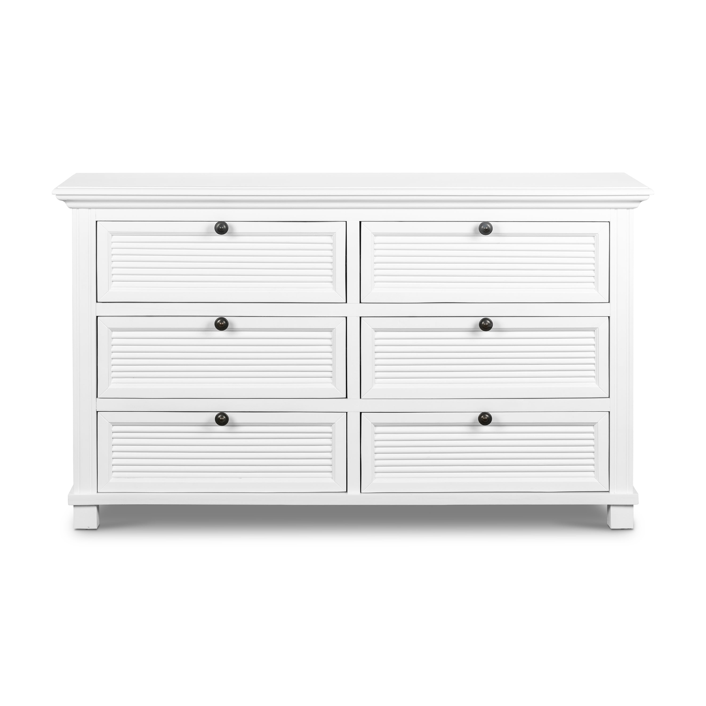 West Beach 6 Drawer Dresser - White