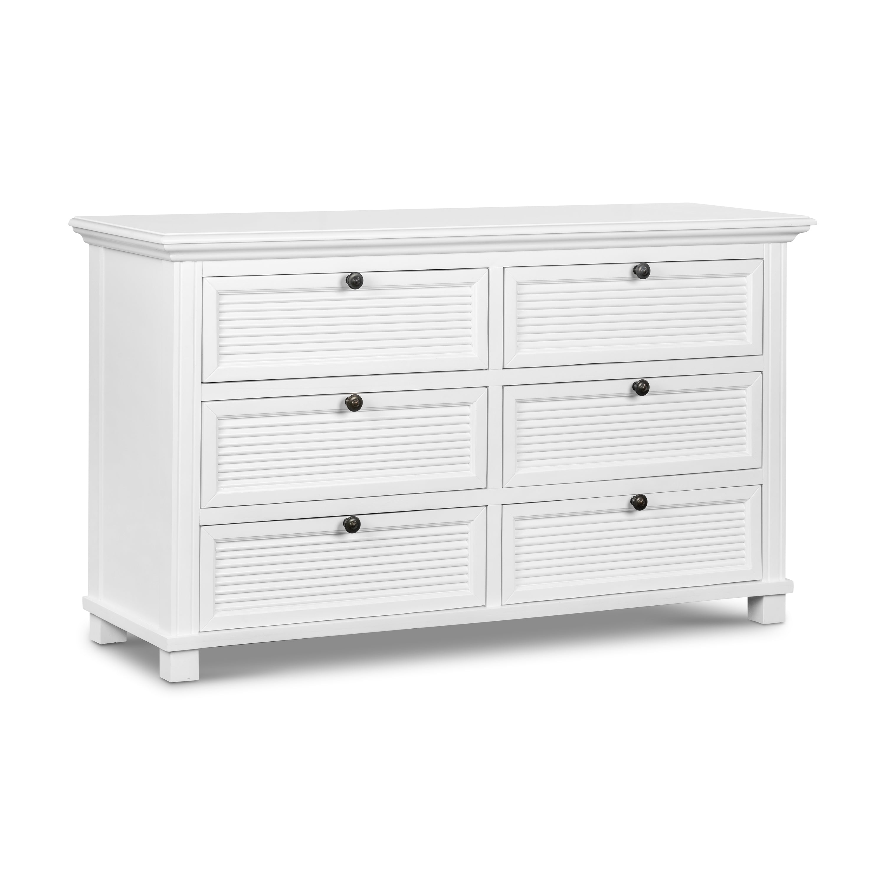 West Beach 6 Drawer Dresser - White