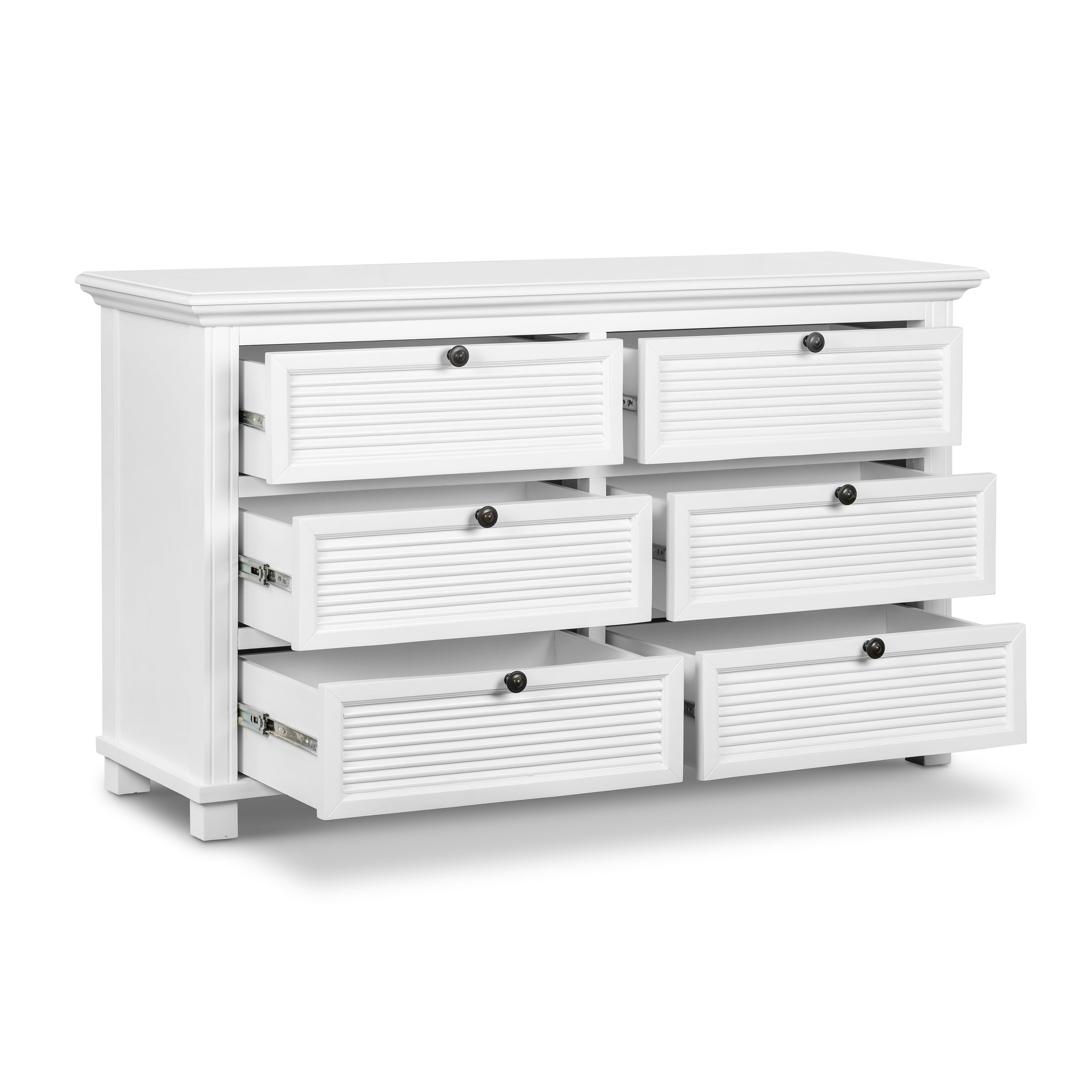 West Beach 6 Drawer Dresser - White