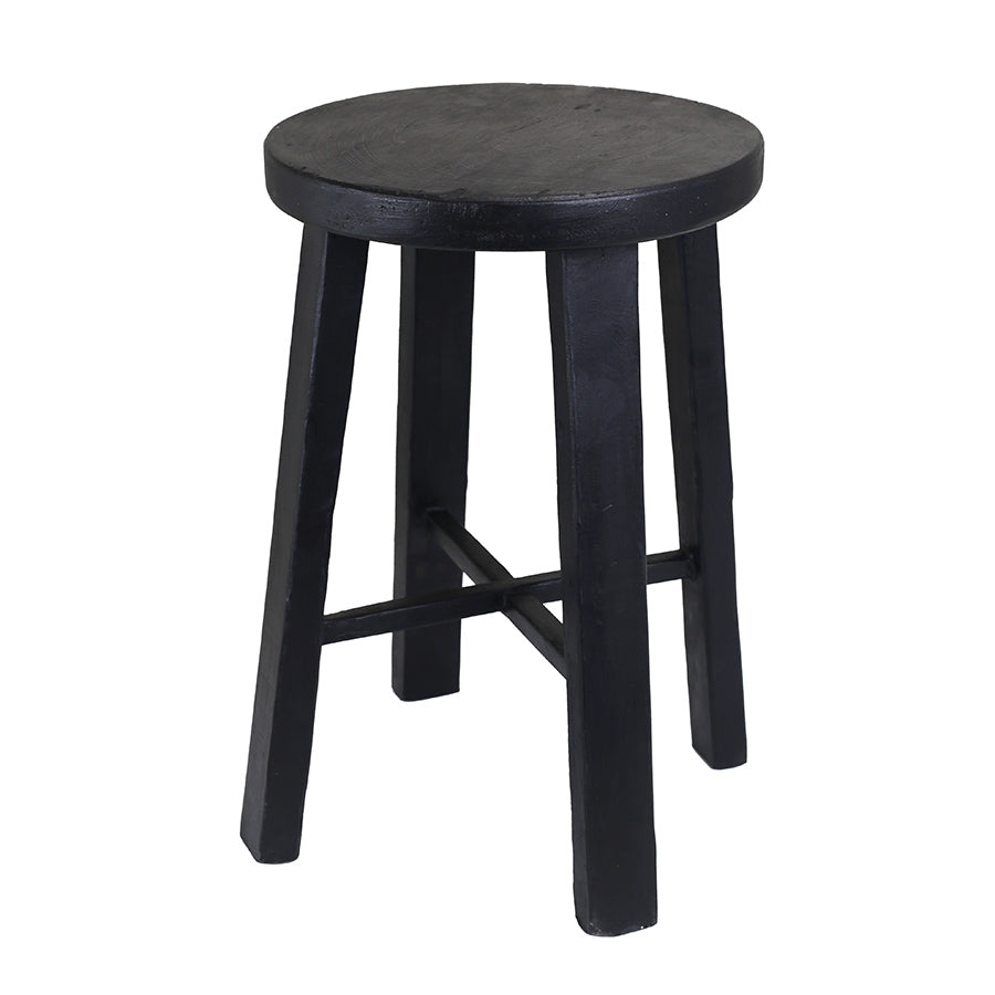 Black stool on a white background