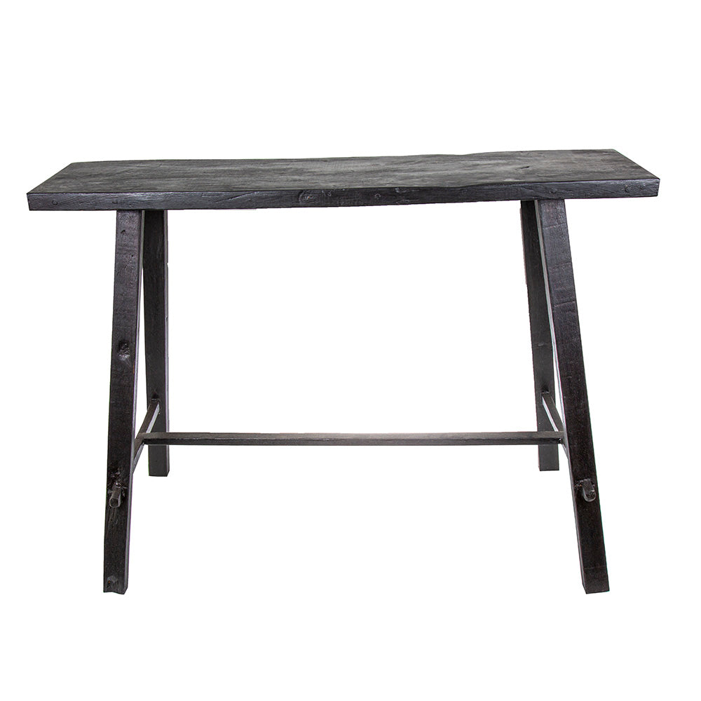 Bella Teak Wood Console - Black