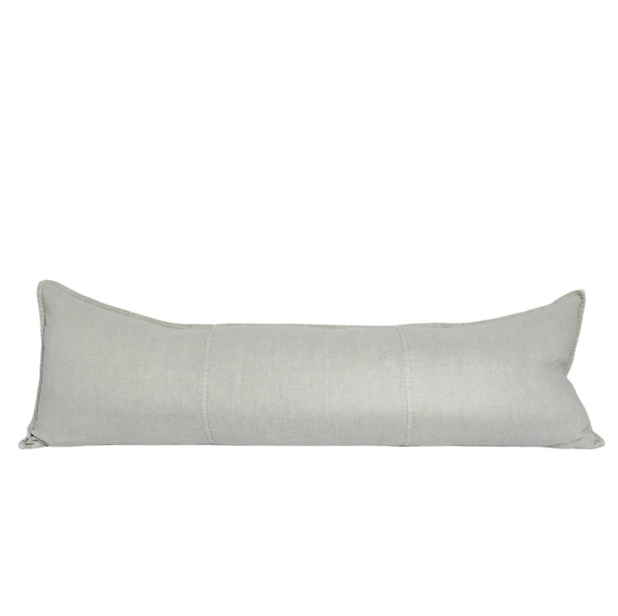Luca Linen Long Lumbar Cushion - Putty