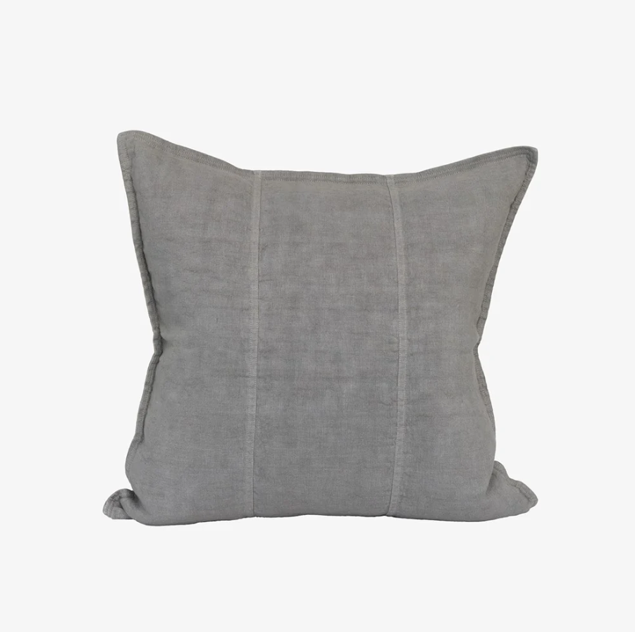 Luca Linen Cushion - Grey