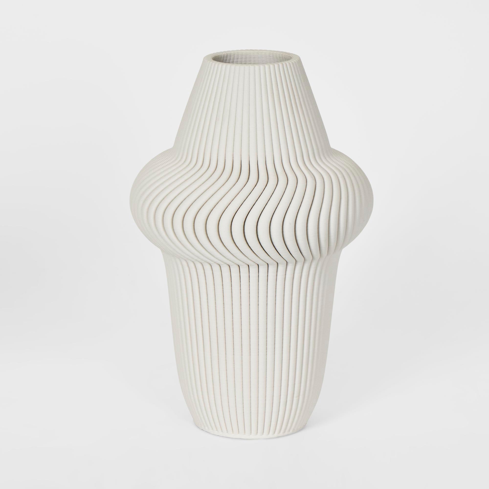 Helix 3D Vase Large - White