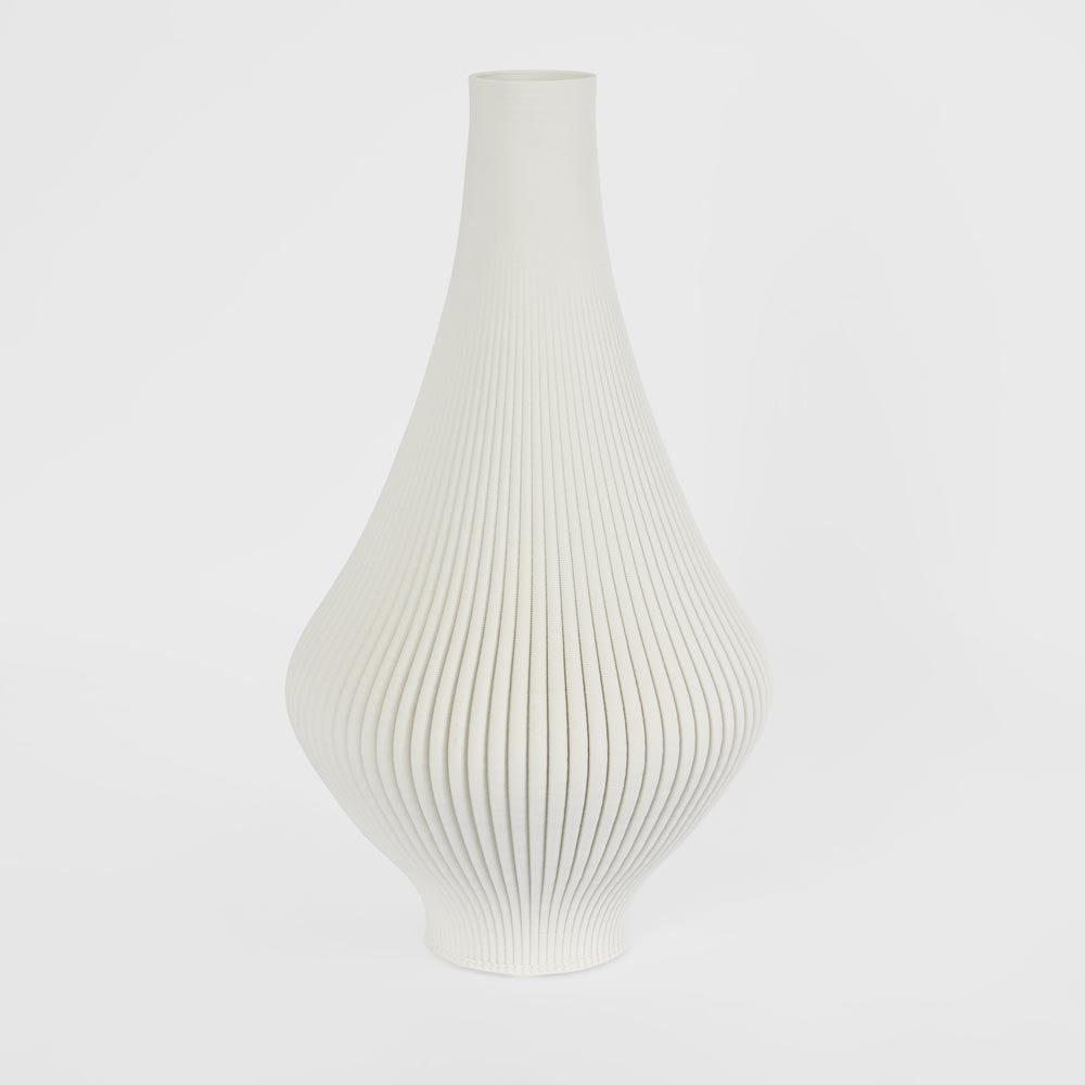 Verne 3D Vase Large - White