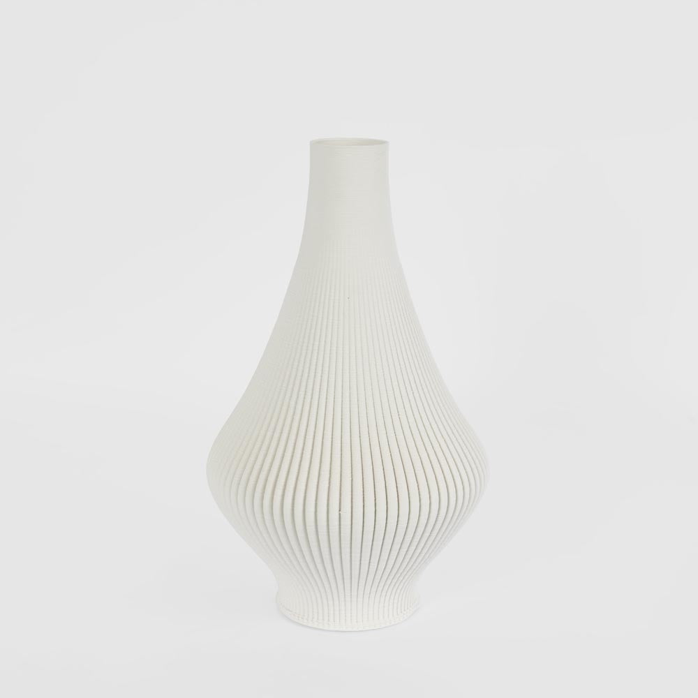 Verne 3D Vase Small - White