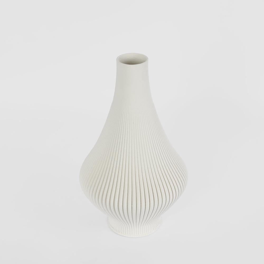 Verne 3D Vase Small - White