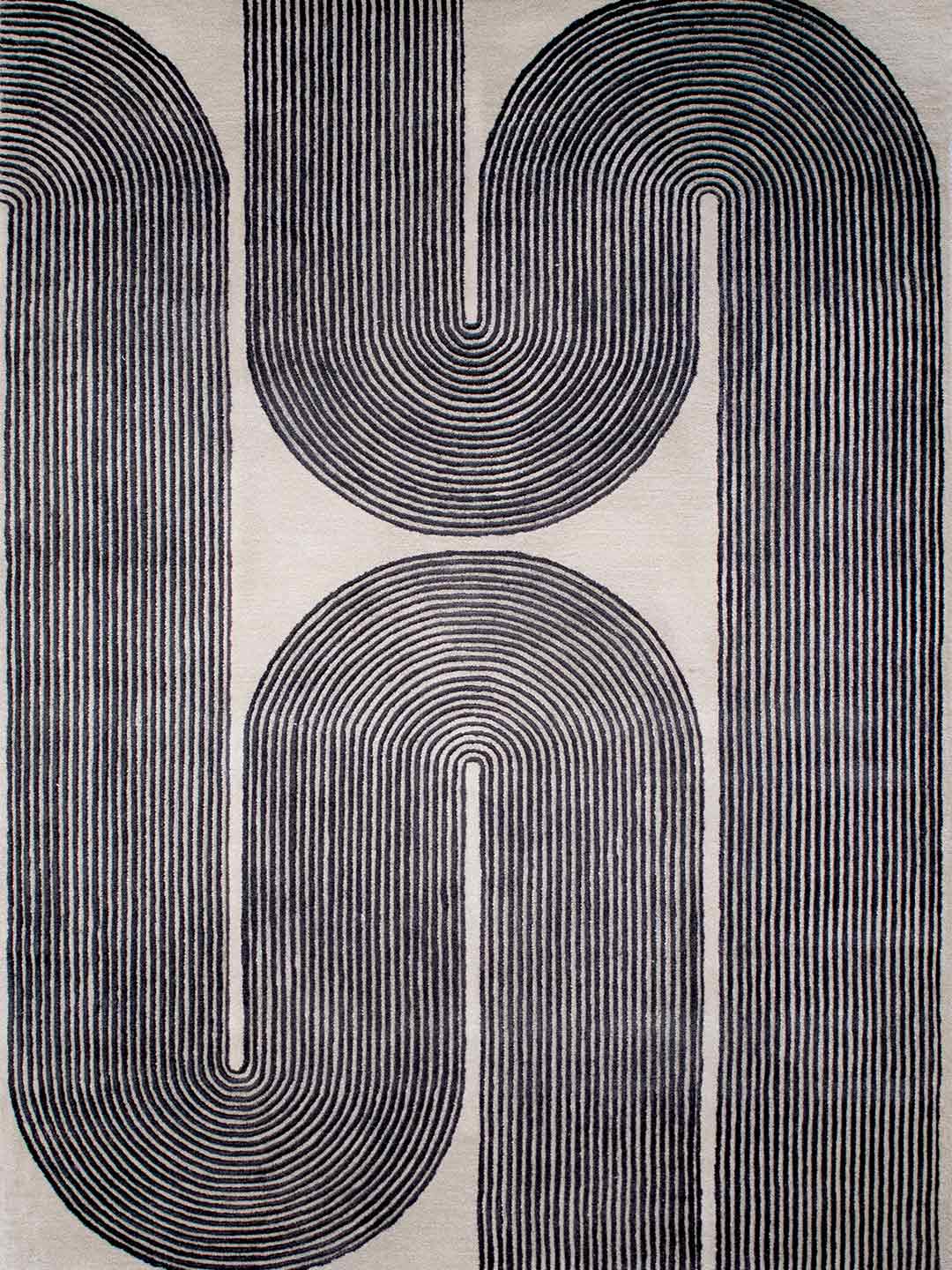 Viper Wool Rug - Ink