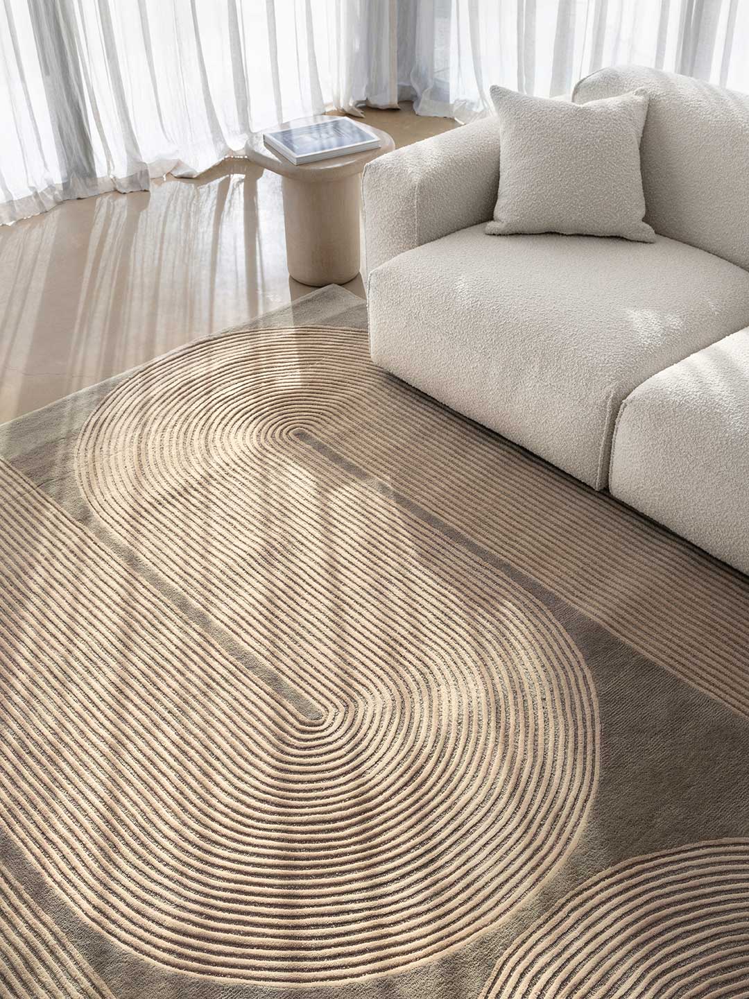 Viper Wool Rug - Snow