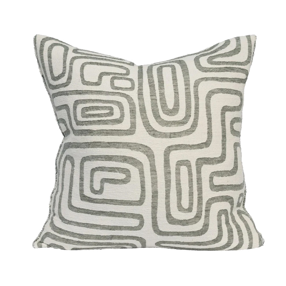 Wander Cushion - White/Pistachio