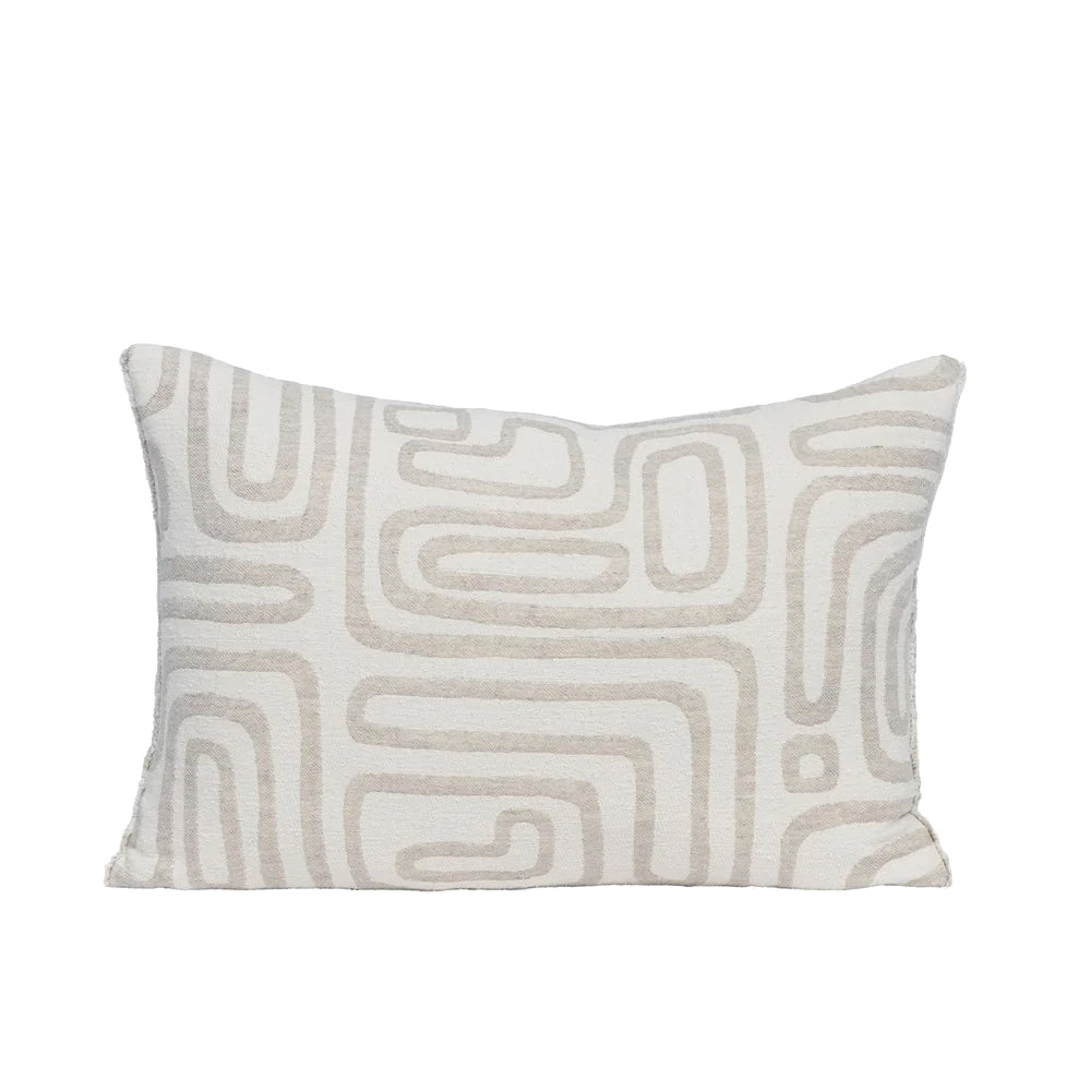 Wander Cushion - White/Natural