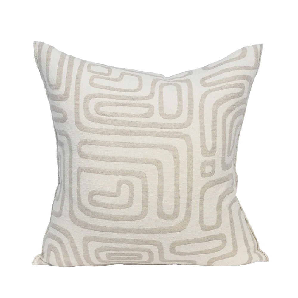 Wander Cushion - White/Natural