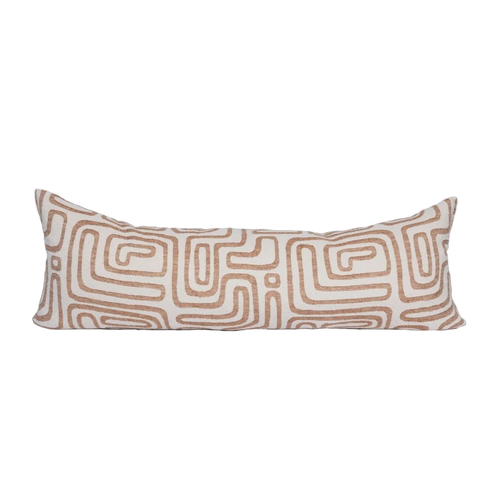 Wander Long Lumbar - White/Nutmeg