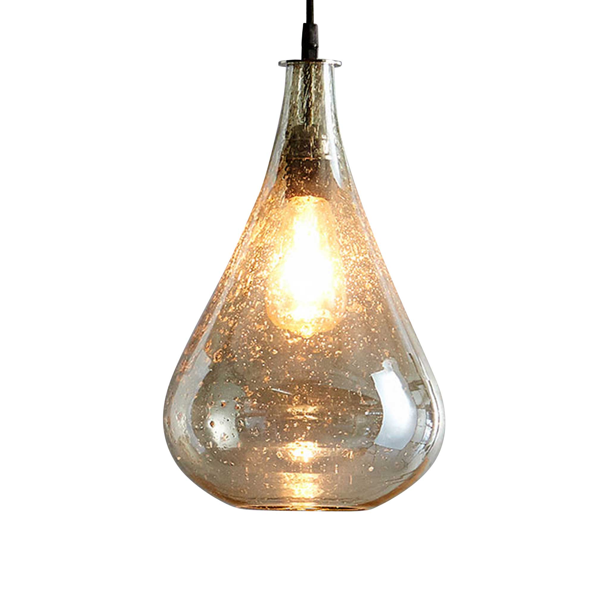 Lustre Teardrop Ceiling Pendant - Pale Green