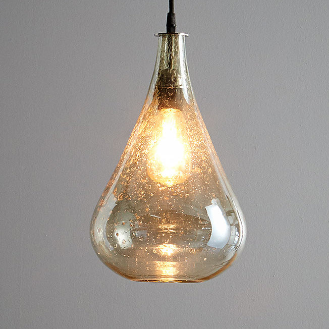 Lustre Teardrop Ceiling Pendant - Pale Green