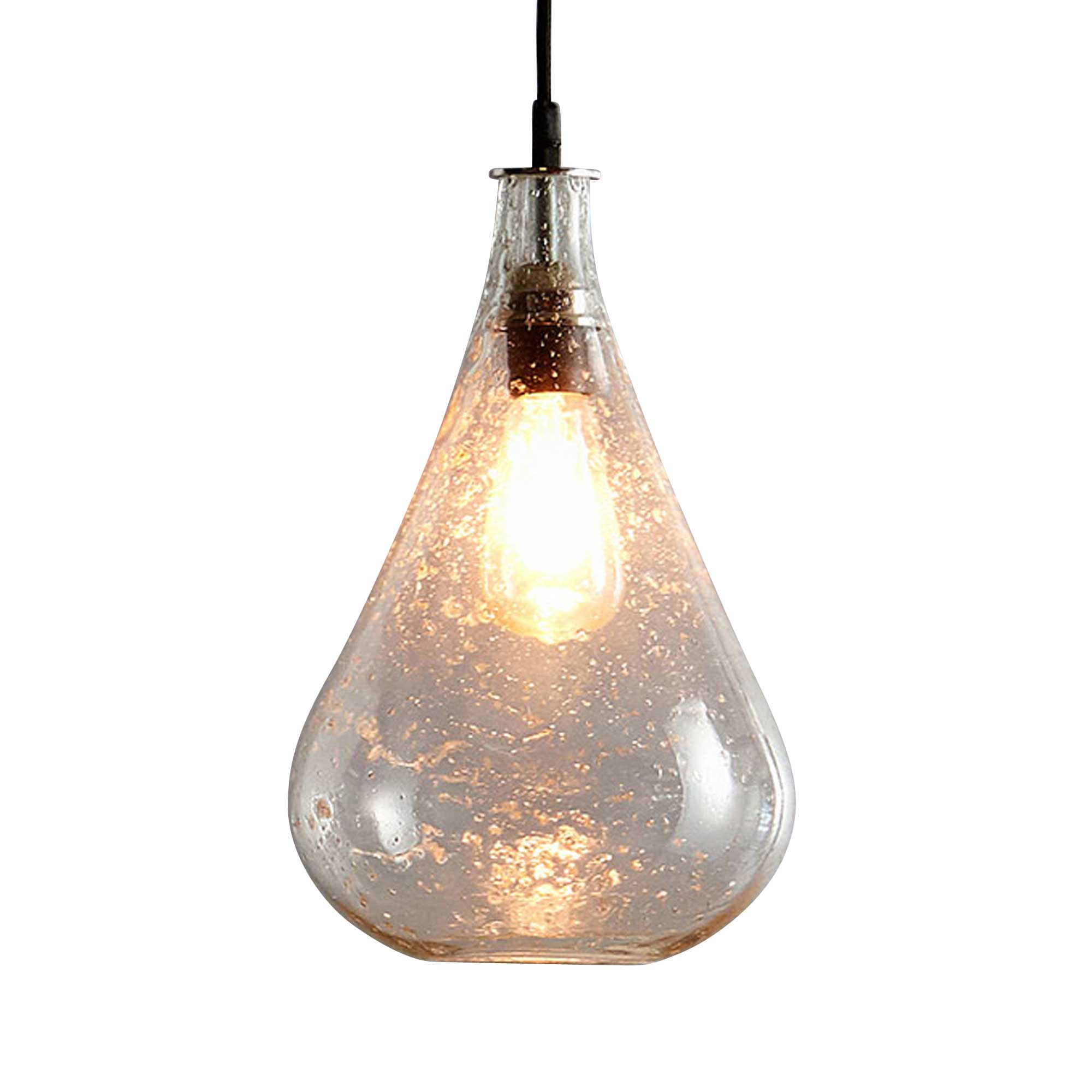 Lustre Teardrop Ceiling Pendant - Clear