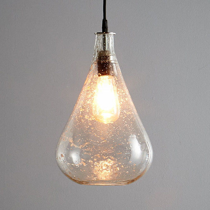 Lustre Teardrop Ceiling Pendant - Clear
