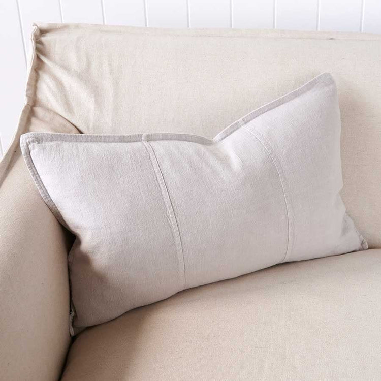 Luca Linen Cushion - Silver Grey