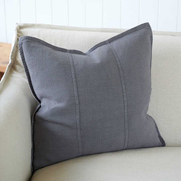Luca Linen Cushion - Slate