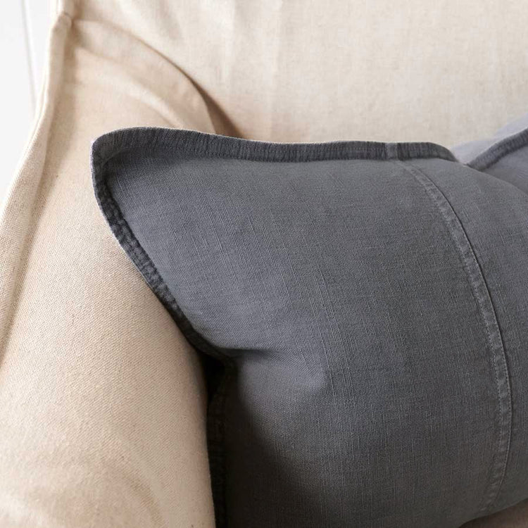 Luca Linen Cushion - Slate