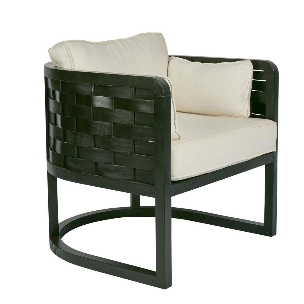 Weave Occasional Arm Chair - Black