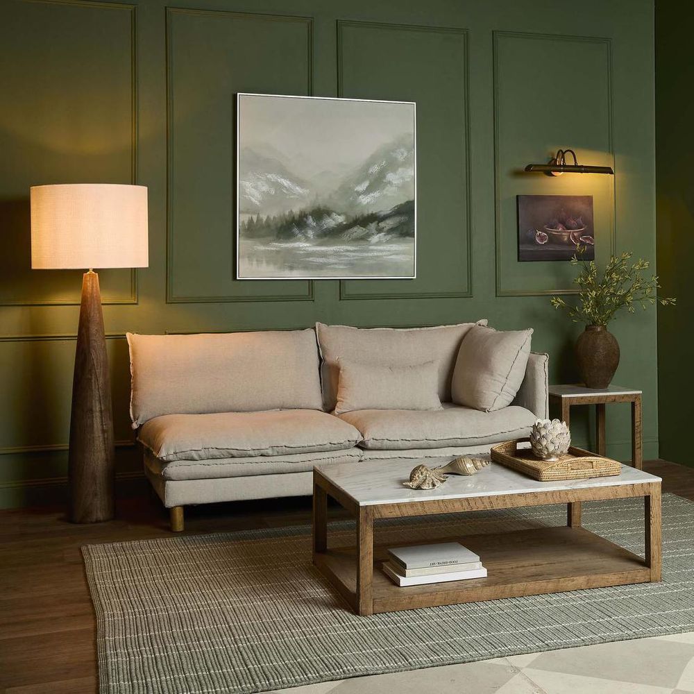 Samson Wood Floor Lamp - Natural Shade