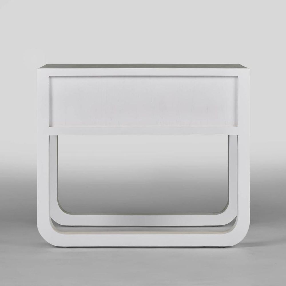 Norma Bedside Table - White