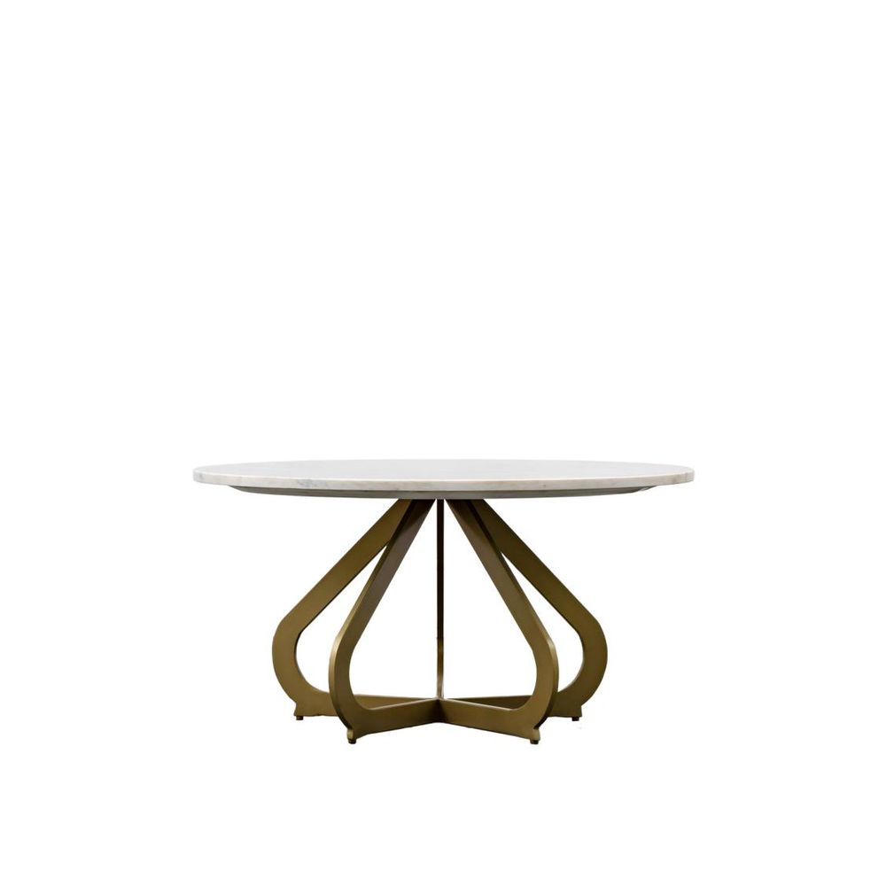 Moorgate Marble Top Coffee Table - Gold