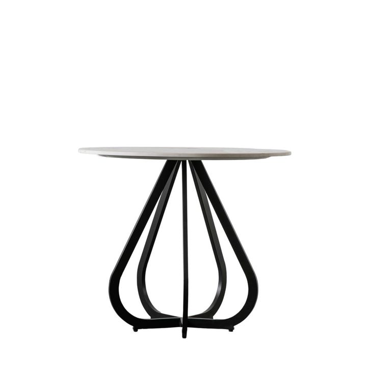 Moorgate Marble Top Dining Table - Black