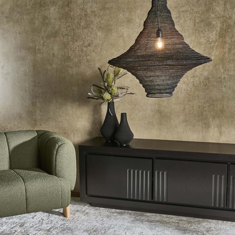 Verne 3D Vase Large - Black