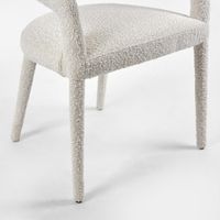 Nolan Dining Chair - White Boucle