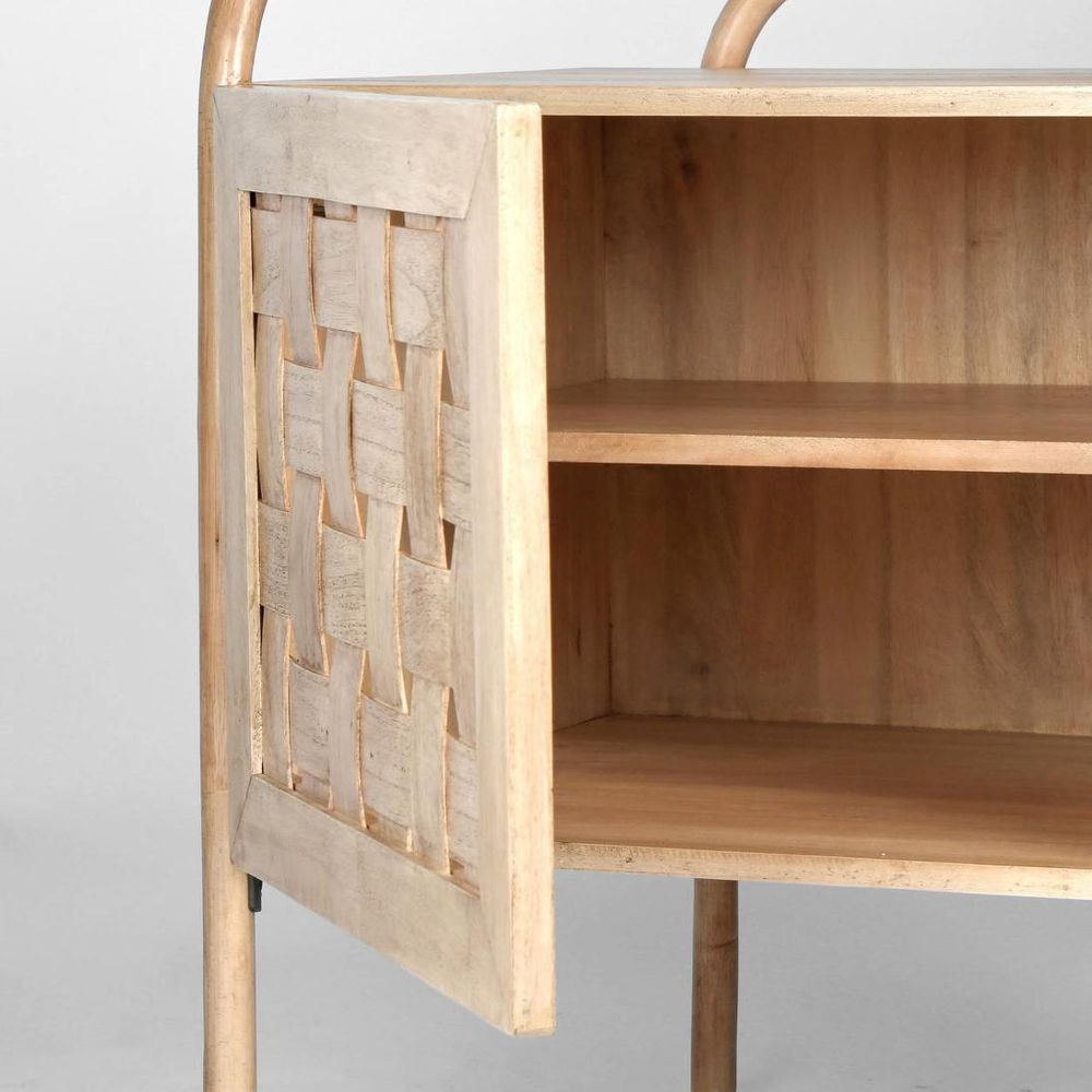 Weave Bedside Table - Natural