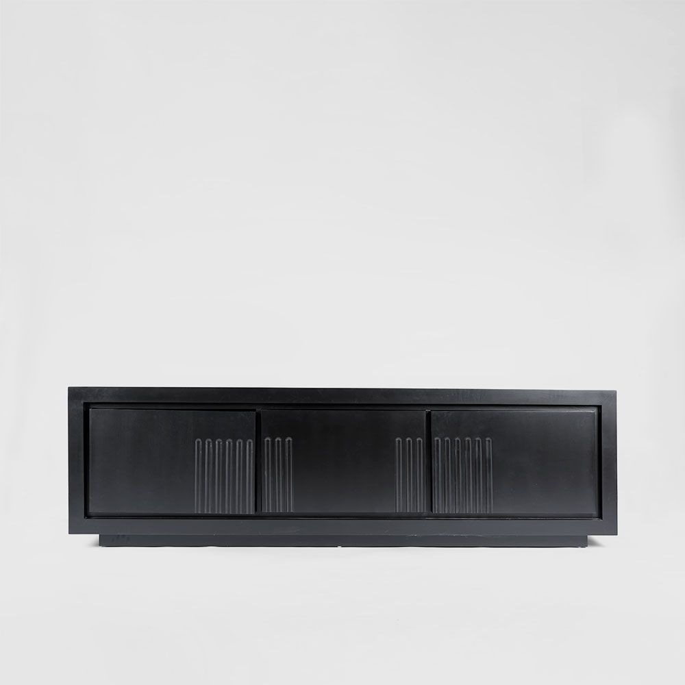 Rock Sideboard Unit Low - Black