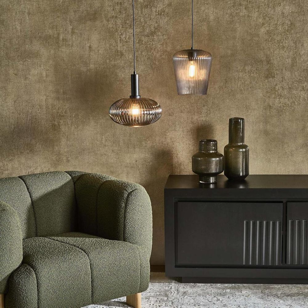 Rio Ceiling Pendant - Smoky Grey