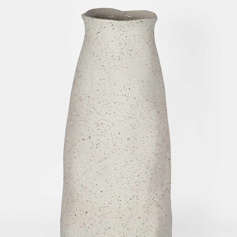 Tuba Ceramic Vase Large - White