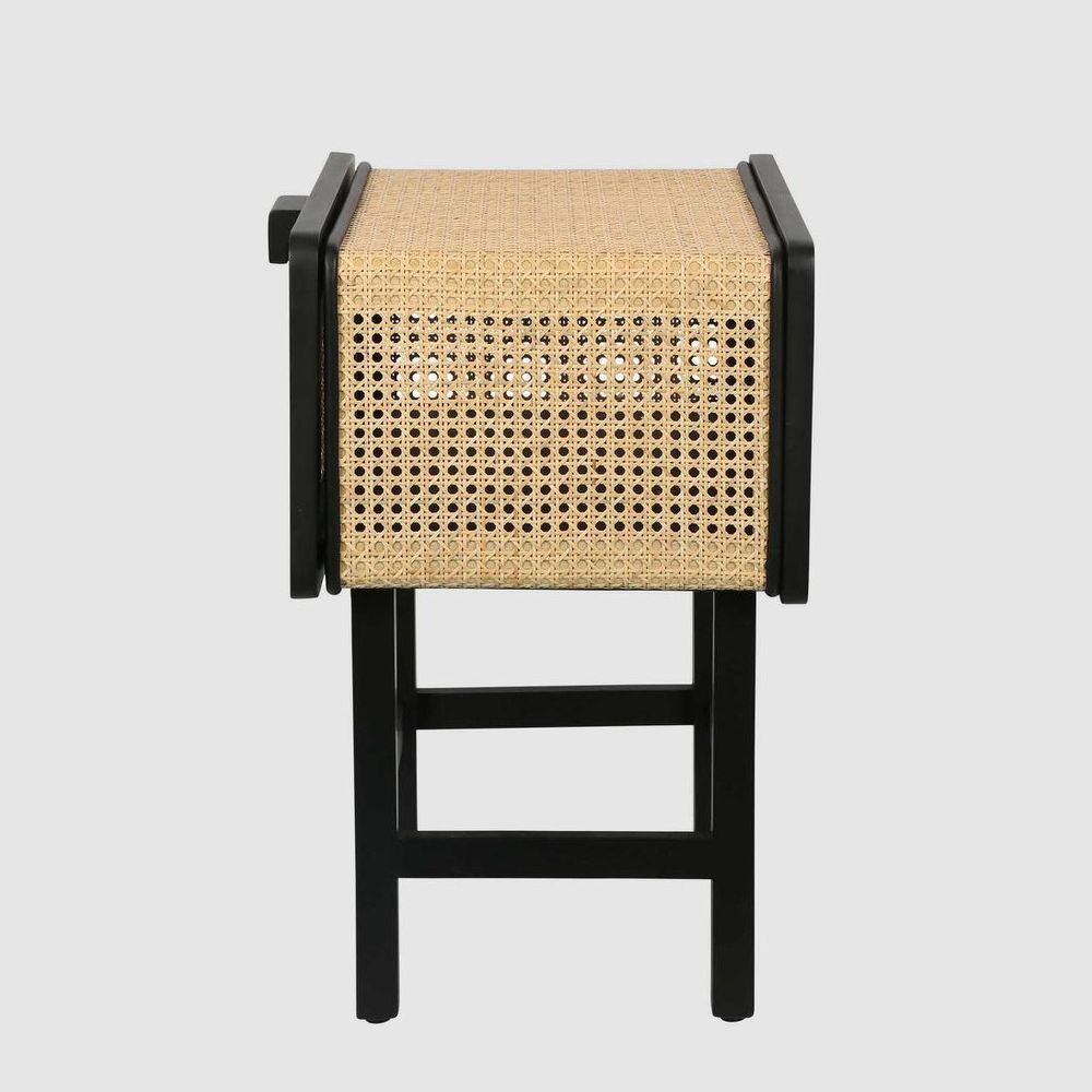 Zoe Bedside Table - Black