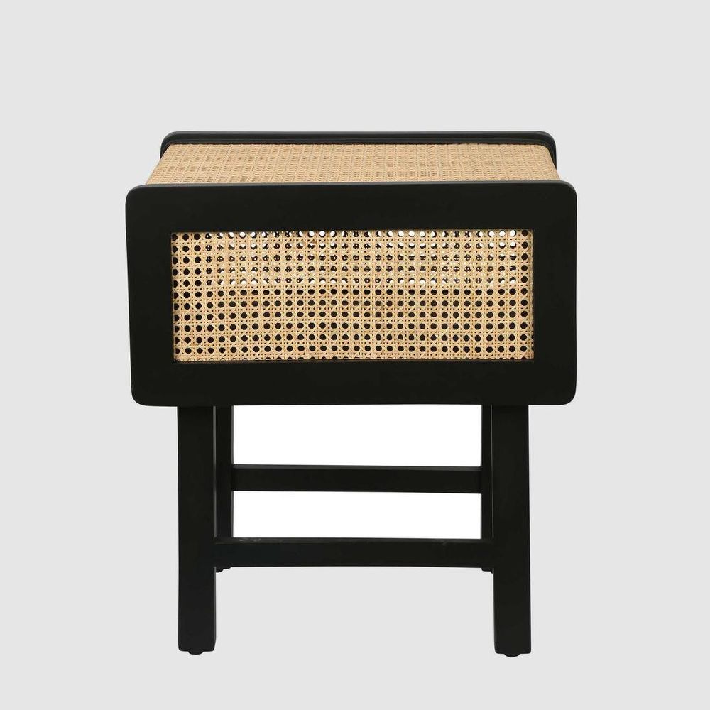 Zoe Bedside Table - Black