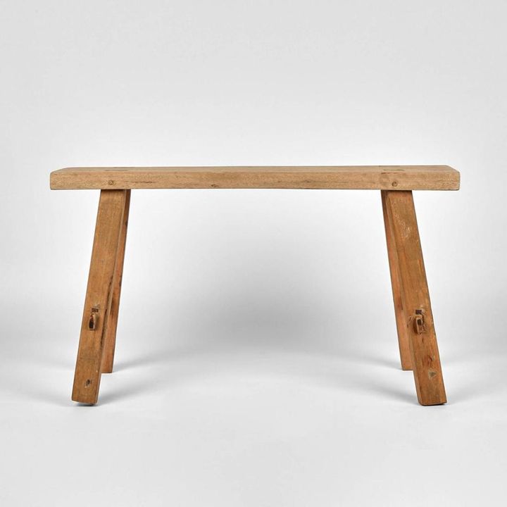 Medium Timber Vintage Bench - Natural
